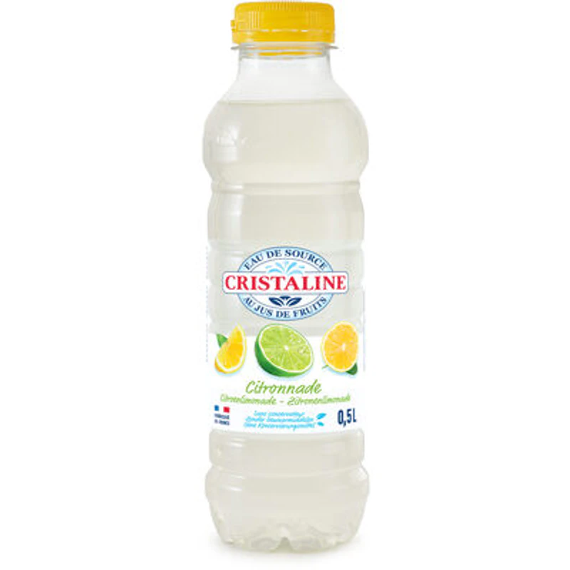 CRISTALINE Eau de Source au jus de fruits CITRONNADE 50cl