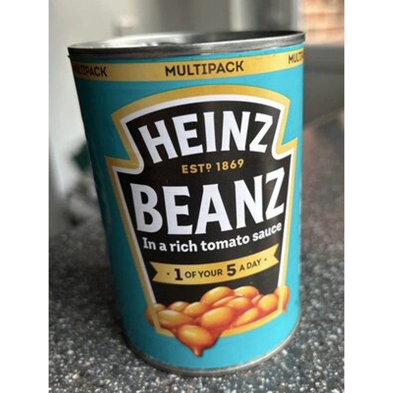 Beanz in a rich tomato sauce — Heinz