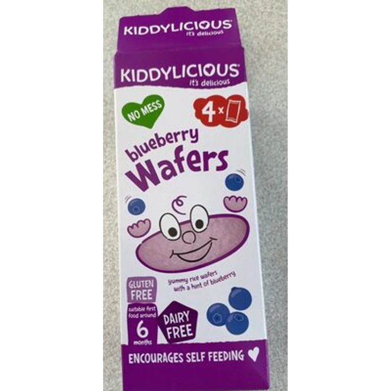 Gaufrettes Bébé Wafers Myrtille dès 6 mois KIDDYLICIOUS | 4x4g
